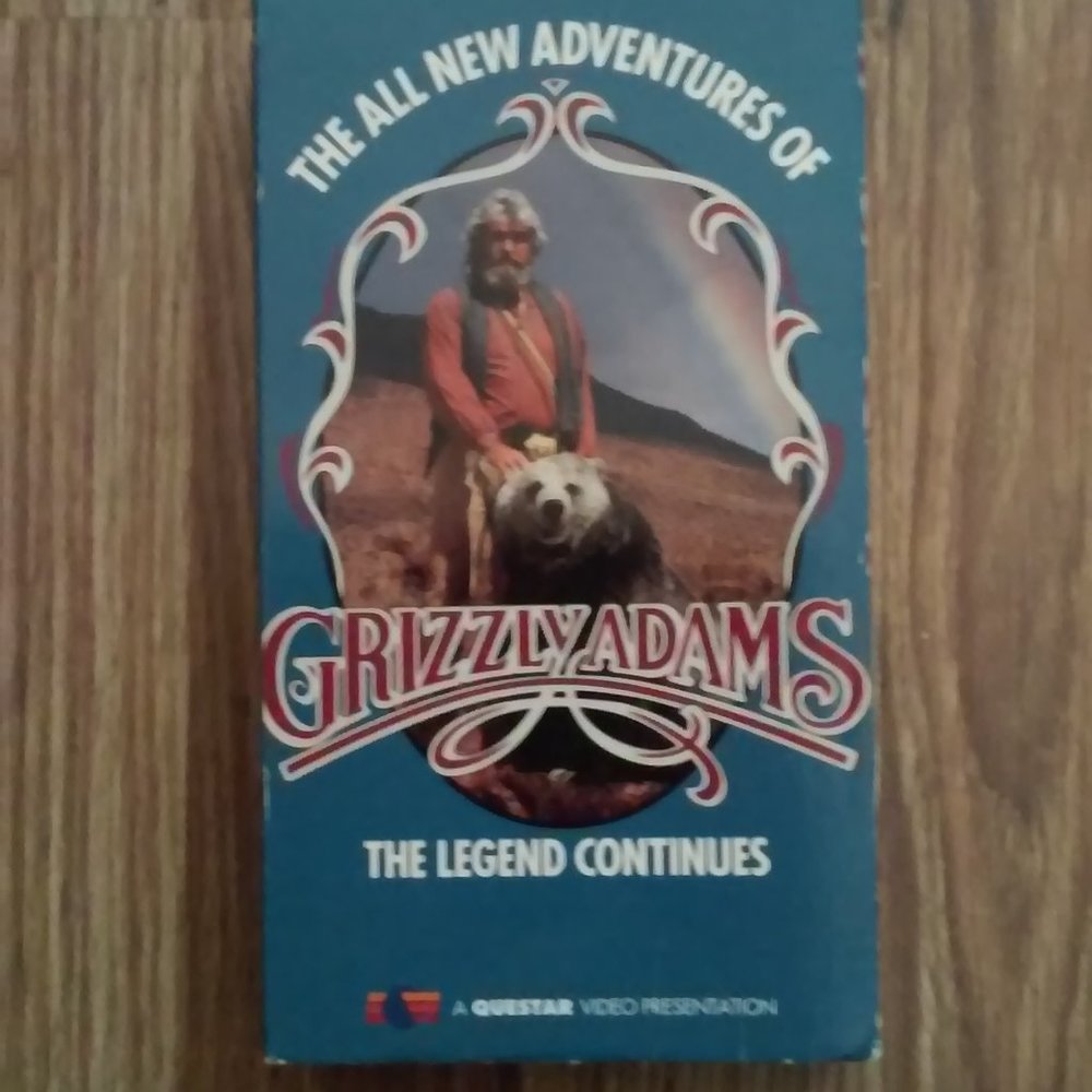 VHS Collectable Grizzly Adams 70 Minutes In Cardboard Box